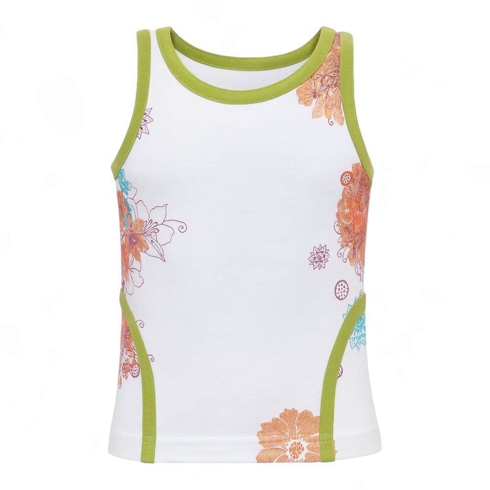Copper Key Girls Floral Tank Top Size 6